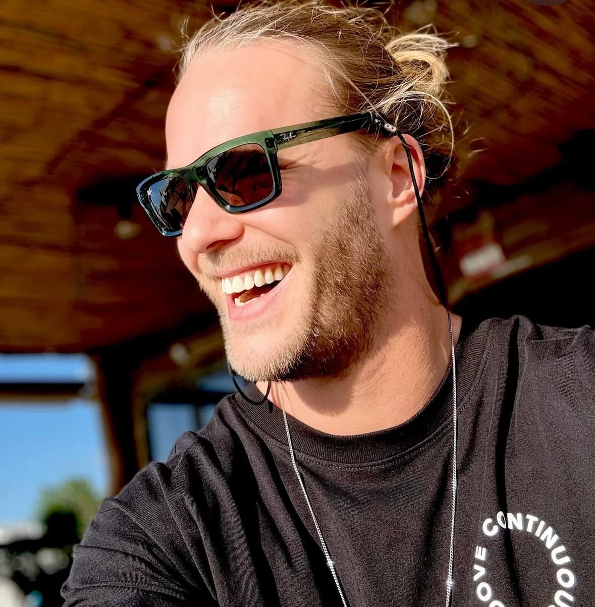 Floris den Broeder laughing in the evening sun